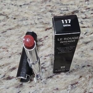 Brand NEW UNUSED! Givenchy Le Rouge Interdit Satin Lipstick - Red